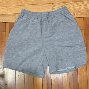 lululemon athletica Men's Light Gray Athletic Shorts